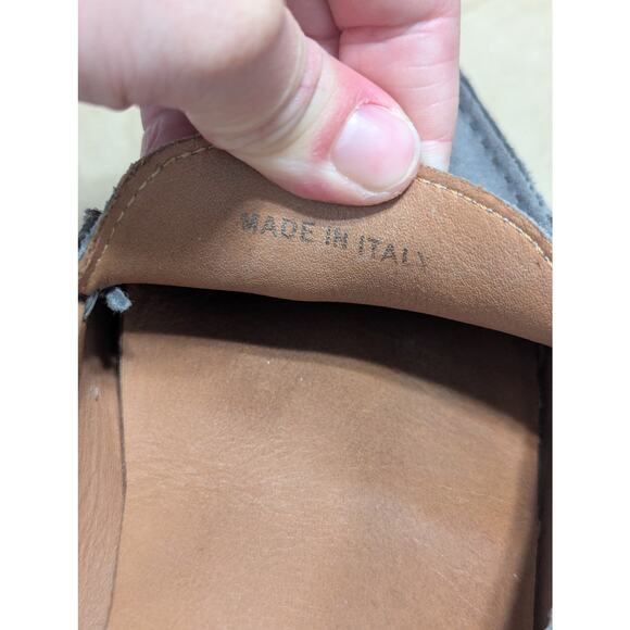 M. Gemi Felize Drivers Suede Moccasin Shoes Slip On Loafers Gray Womens 9.5 Grey - Picture 7 of 9